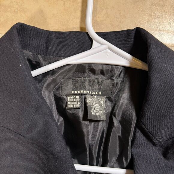 DKNY vintage blue double breasted blazer 100% wool size Y2K - Picture 2 of 5